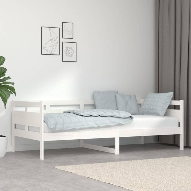 Berkfield Home Day Bed White Solid Wood Pine 90x200 cm - image 1