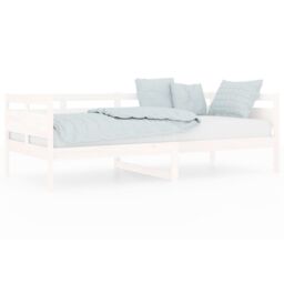 Berkfield Home Day Bed White Solid Wood Pine 90x200 cm - thumbnail 2