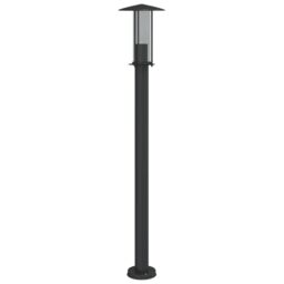 Berkfield Home Outdoor Floor Lamp Black 100 cm Stainless Steel - thumbnail 6