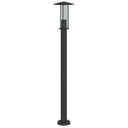 Berkfield Home Outdoor Floor Lamp Black 100 cm Stainless Steel - thumbnail 2