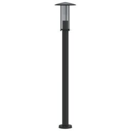 Berkfield Home Outdoor Floor Lamp Black 100 cm Stainless Steel - thumbnail 4