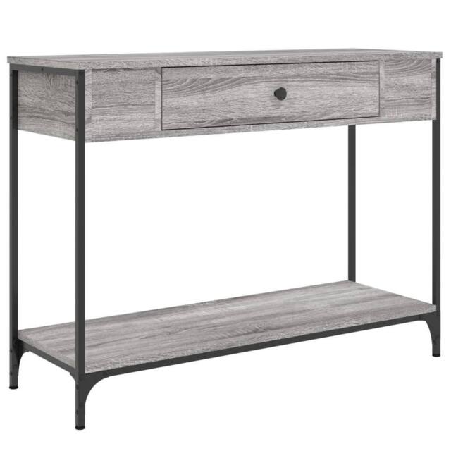 Berkfield Home Console Table Grey Sonoma 100x34.5x75 cm Engineered Wood - image 1