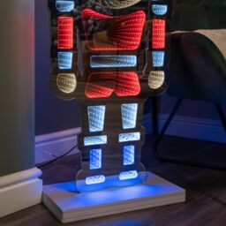 Samuel Alexander 4ft (1.2m) Tall Light up Christmas Nutcracker Infinity Decoration with LEDs - thumbnail 6