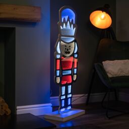 Samuel Alexander 4ft (1.2m) Tall Light up Christmas Nutcracker Infinity Decoration with LEDs - thumbnail 4