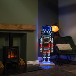 Samuel Alexander 4ft (1.2m) Tall Light up Christmas Nutcracker Infinity Decoration with LEDs - thumbnail 2