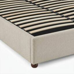 FurnitureboxUK Mabel Fabric Ottoman Bed Frame in Cream - Size: Double - thumbnail 6