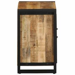 Berkfield Home Bedside Cabinet 40x30x51 cm Solid Rough Wood Mango in Brown - Size: 40 x 30 x 51 cm - thumbnail 6