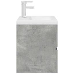 Berkfield Home 2 Piece Bathroom Furniture Set Concrete Grey Engineered Wood - thumbnail 7