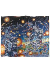 Hasbro Transformers 152 x 127 cm Decepticon Box Art Silky Touch Super Soft Throw Blanket in White - thumbnail 1