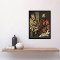 "Artery8 Portrait of Saint Peter & Saint Paul El Greco Framed Wall Art Print - Size: W12"" x H16""" - thumbnail 4