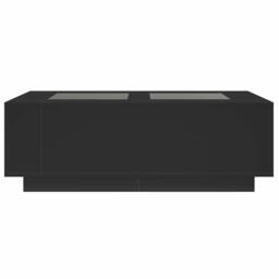 Berkfield Home Coffee Table with Infinity LED Black 116x69x40 cm - Size: 116 x 69 x 40 cm - thumbnail 6