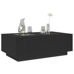 Berkfield Home Coffee Table with Infinity LED Black 116x69x40 cm - Size: 116 x 69 x 40 cm - thumbnail 5