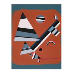 Artery8 Wassily Kandinsky Framed Wall Art Print Gris Grey Abstract Painting - Size: A4 - thumbnail 3