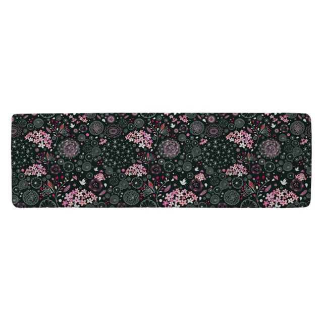 Benjamin Tate Design Different Flowers Shapes & Birds Runner Rug in Natural - Size: 67 cm x 230 cm - image 1