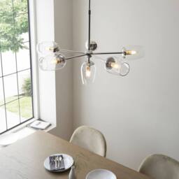 Netlighting Livorno Multi Arm Pendant Glass in Grey - thumbnail 3