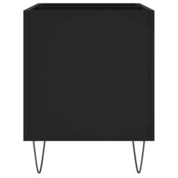 Berkfield Home Record Cabinet Black 74.5x38x48 cm Engineered Wood - thumbnail 5