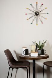 Orsina Multicoloured Plastic Balls Wall Clock, Round Clock With Vibrant Hour Ends, Decorative Clocks Display - thumbnail 2