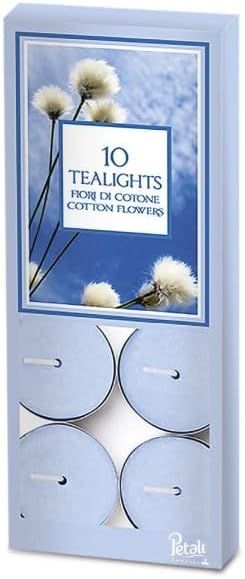 Marco Paul 10 Pack Cotton Scented Candle Tealights in Baby Blue - image 1