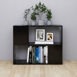 Berkfield Home TV Cabinet Black 80x24x63 cm Engineered Wood - Size: 80 x 24 x 63 cm - thumbnail 3