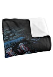 JQ Licensing Royce Mcclure Way Down Deep Fish Silky Touch Super Soft Throw Blanket 152 X 127 cm in White - thumbnail 3