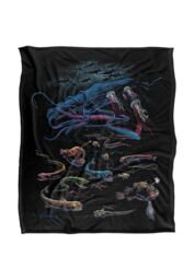 JQ Licensing Royce Mcclure Way Down Deep Fish Silky Touch Super Soft Throw Blanket 152 X 127 cm in White - thumbnail 1