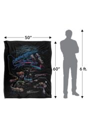 JQ Licensing Royce Mcclure Way Down Deep Fish Silky Touch Super Soft Throw Blanket 152 X 127 cm in White - thumbnail 5