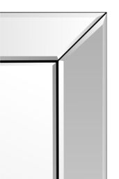 MirrorOutlet Horsley All Glass Modern Full Length Mirror 174 x 84 CM in Silver - Size: 1 Pack - thumbnail 3