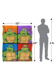 Teenage Mutant Ninja Turtles TMNT Turtle Tiles Silky Touch Super Soft Throw Blanket 152 X 127 cm in White - thumbnail 5
