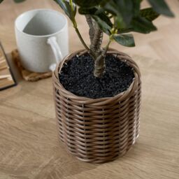 OHS Artificial Olive Tree with Lifelike Leaves Realistic Plant in Basket in Natural - Size: 50 cm - thumbnail 3