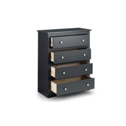 Ashfield Clean Anthracite 4 Drawers Chest in Dark Grey - thumbnail 5