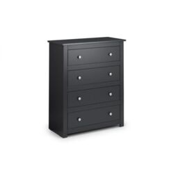 Ashfield Clean Anthracite 4 Drawers Chest in Dark Grey - thumbnail 3
