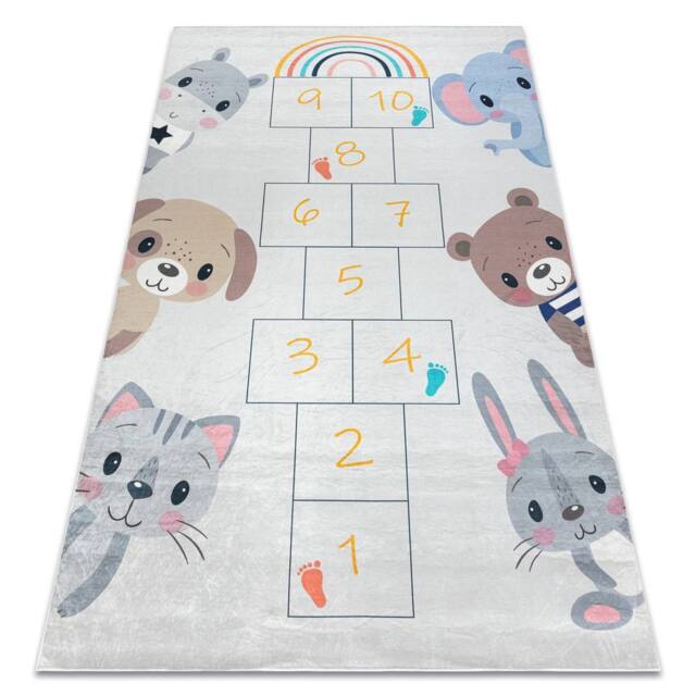 RugsX Bambino Rug in Grey - Size: 80 cm x 150 cm - image 1