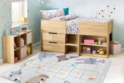 RugsX Bambino Rug in Grey - Size: 80 cm x 150 cm - thumbnail 4