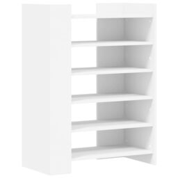 Berkfield Home Shoe Cabinet White 74.5x37.5x100 cm Engineered Wood - thumbnail 2
