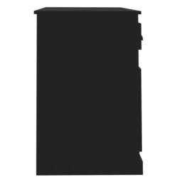 Berkfield Home Elegant Desk with Drawer Black 115x50x75 cm Engineered Wood - Size: 115 x 50 x 75 cm - thumbnail 7