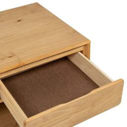 Berkfield Home Coffee Table SAUDA Oak 99x55x45 cm Solid Wood Pine in Brown - Size: 99 x 55 x 45 cm - thumbnail 7