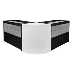 Monstershop Emperor C1200 C1200 CM60 Black & White Retail Shop Counters - thumbnail 1