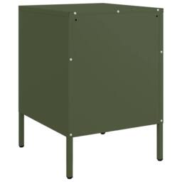 Berkfield Home Bedside Cabinets 2 pcs Olive Green 36x39x50.5 cm Steel - thumbnail 8