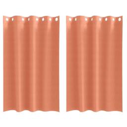 Berkfield Home Curtains with Curtains 2 pcs Terracotta 175 x 140 cm Polyester - thumbnail 1