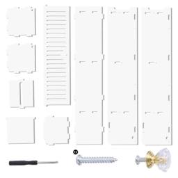 Nordara Wooden Free Standing Toilet Roll Holder Bathroom Storage Cabinet in White - thumbnail 5