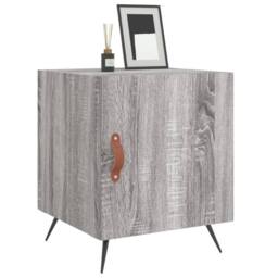 Berkfield Home Modern Bedside Cabinets 2 pcs Grey Sonoma 40x40x50 cm Engineered Wood - Size: 40 x 40 x 50 cm - thumbnail 4