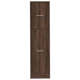 Berkfield Home Elegant Apothecary Cabinet Brown Oak 30x41x118 cm Engineered Wood - Size: 30 x 41 x 118 cm - thumbnail 5