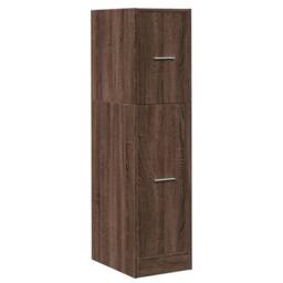 Berkfield Home Elegant Apothecary Cabinet Brown Oak 30x41x118 cm Engineered Wood - Size: 30 x 41 x 118 cm - thumbnail 1