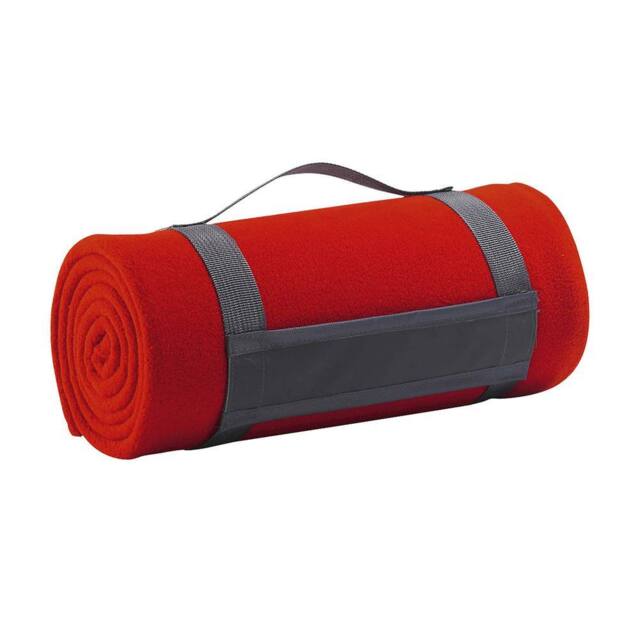 SOL'S Plaid Fleece Blanket in Red - image 1