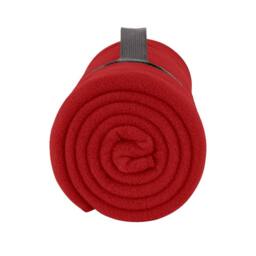 SOL'S Plaid Fleece Blanket in Red - thumbnail 2
