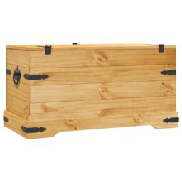 Berkfield Home Storage Chest Mexican Pine Corona Range 91x49.5x47 cm in Brown - thumbnail 6