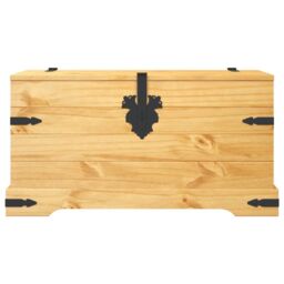 Berkfield Home Storage Chest Mexican Pine Corona Range 91x49.5x47 cm in Brown - thumbnail 4