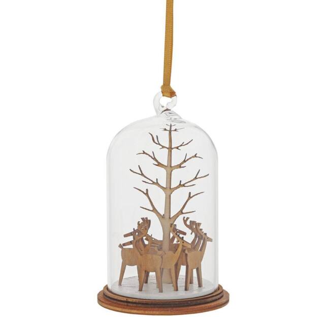 Gifts Direct 2 U Hanging Christmas Tree Bauble Ornament - Santas Reindeers