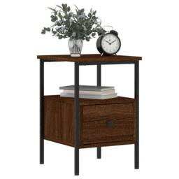 Berkfield Home Bedside Cabinets 2 pcs Brown Oak 34x36x50 cm Engineered Wood - Size: 34 x 36 x 50 cm - thumbnail 4