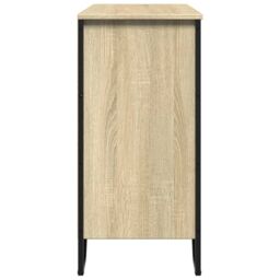 Berkfield Home Sideboard Sonoma Oak 91x35.5x74.5 cm Engineered Wood in Brown - thumbnail 5